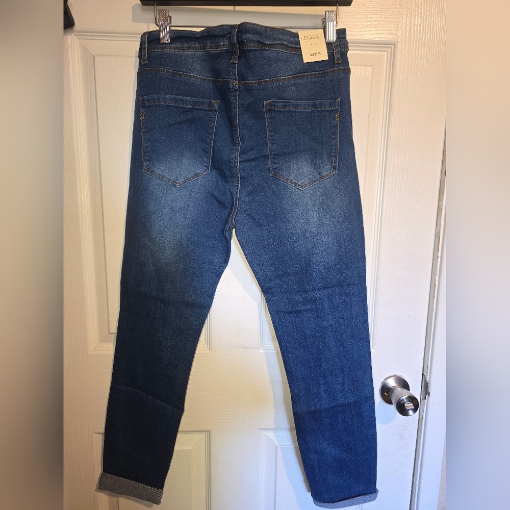 Women's High Rise Blue Jeans